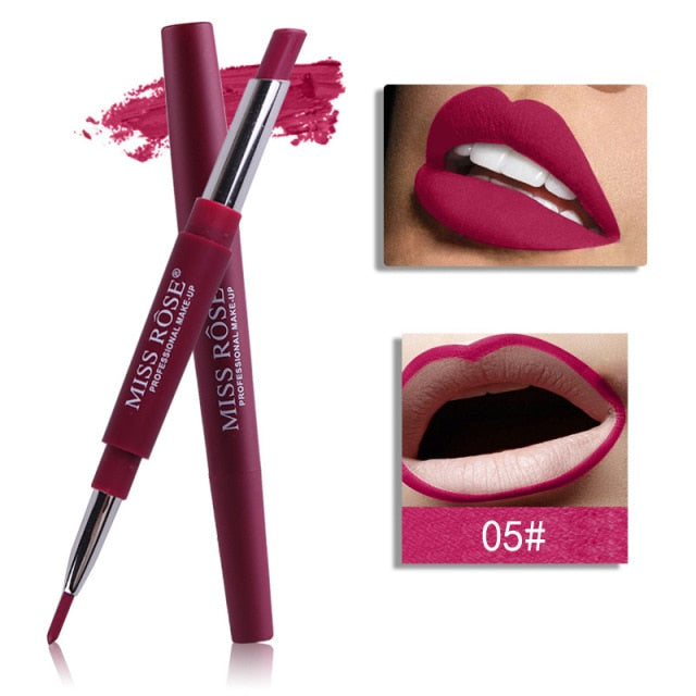 20 Color Matte Lipstick Lip Liner 2 In 1 Brand Makeup Lipstick Matte Durable Waterproof Nude Red Lipstick Lips Make Up