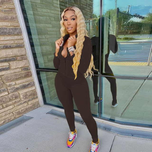 Two Piece Set Tracksuit Women Festival Clothing Fall Winter Top+Pant Sweat Suits Neon 2 Piece Outfits Matching Sets