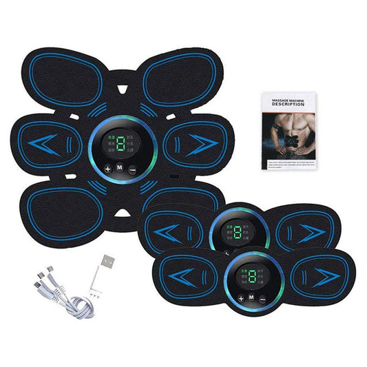 EMS Abdominal Muscle Stimulator Smart Muscle Abs Trainer Electric Weight Lost Sticker USB Rechargeable Body Fitness Equipment
