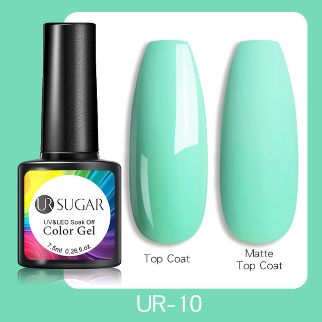 UR SUGAR 7.5ml Luminous Gel Nail Polish Glow In Dark Fluorescent Neon UV LED Nails Gel Soak Off Gel Varnish Nail Art Tools