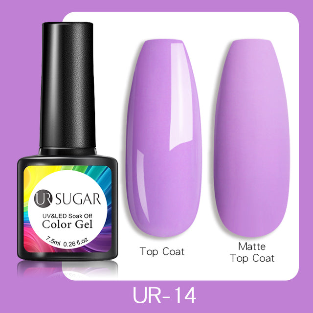 UR SUGAR 7.5ml Luminous Gel Nail Polish Glow In Dark Fluorescent Neon UV LED Nails Gel Soak Off Gel Varnish Nail Art Tools