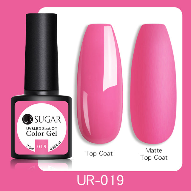 UR SUGAR 7.5ml Luminous Gel Nail Polish Glow In Dark Fluorescent Neon UV LED Nails Gel Soak Off Gel Varnish Nail Art Tools