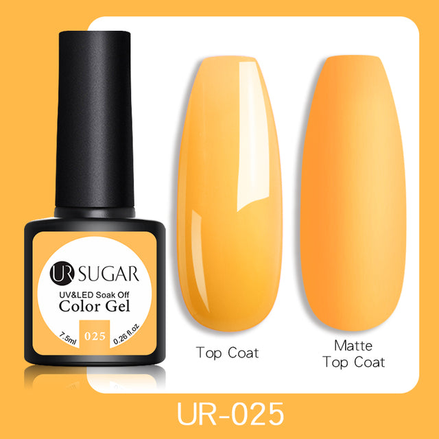 UR SUGAR 7.5ml Luminous Gel Nail Polish Glow In Dark Fluorescent Neon UV LED Nails Gel Soak Off Gel Varnish Nail Art Tools