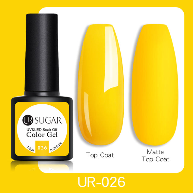 UR SUGAR 7.5ml Luminous Gel Nail Polish Glow In Dark Fluorescent Neon UV LED Nails Gel Soak Off Gel Varnish Nail Art Tools