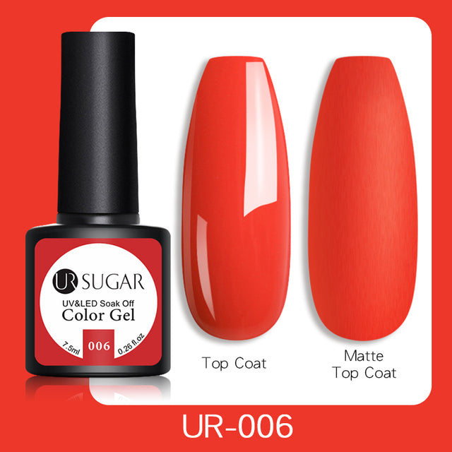 UR SUGAR 7.5ml Luminous Gel Nail Polish Glow In Dark Fluorescent Neon UV LED Nails Gel Soak Off Gel Varnish Nail Art Tools