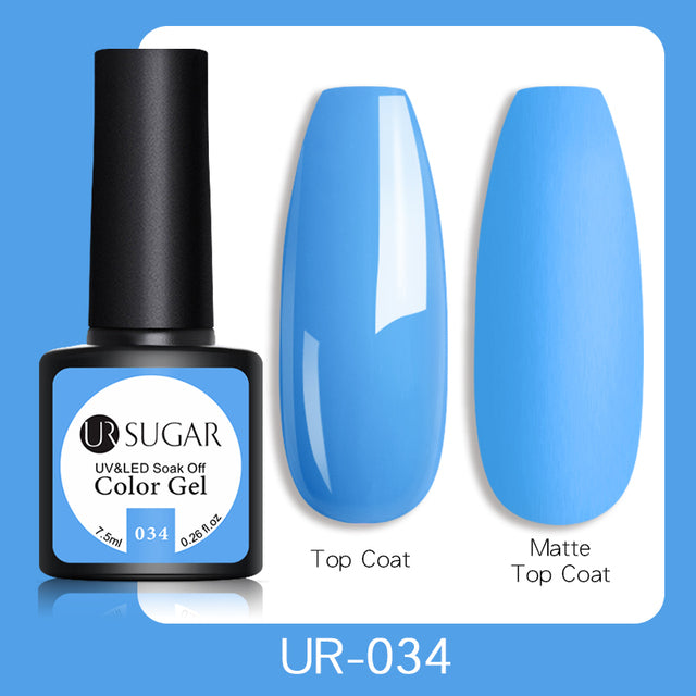 UR SUGAR 7.5ml Luminous Gel Nail Polish Glow In Dark Fluorescent Neon UV LED Nails Gel Soak Off Gel Varnish Nail Art Tools