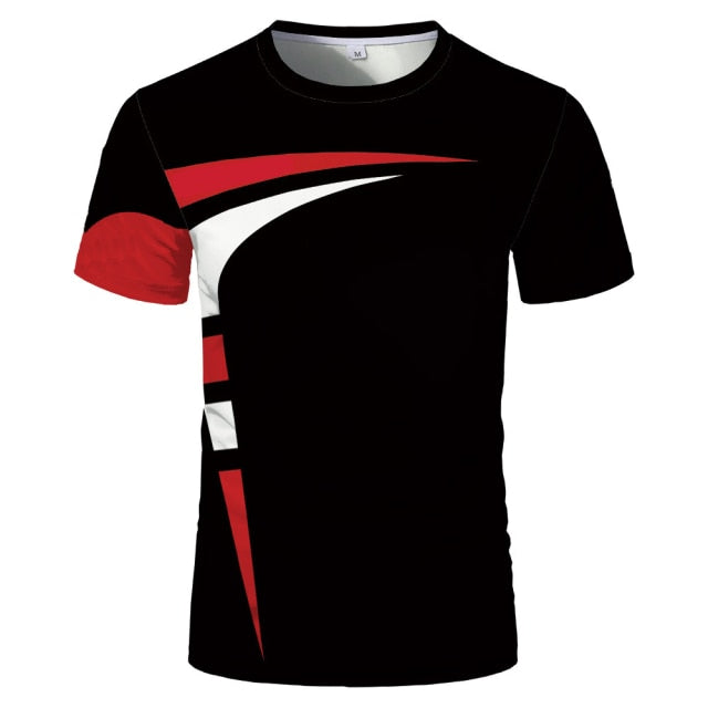 Summer Trend Men T-Shirt 3D printing Fashion Movement O-Neck Oversized T-Shirt Casual All-Match Short Sleeve Breathable Top