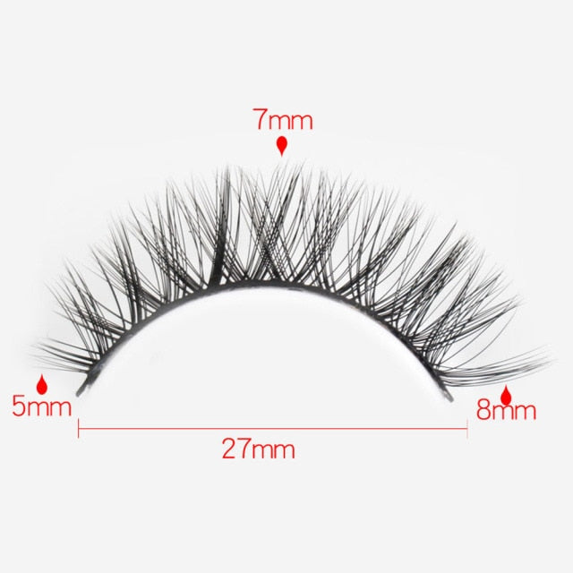 5 Pairs/set 3d Mink Eyelashes Make Up Curling Eyelashes Soft Wispy long Cross False Eyelashes Reusable Eyelash Wholesale 2021