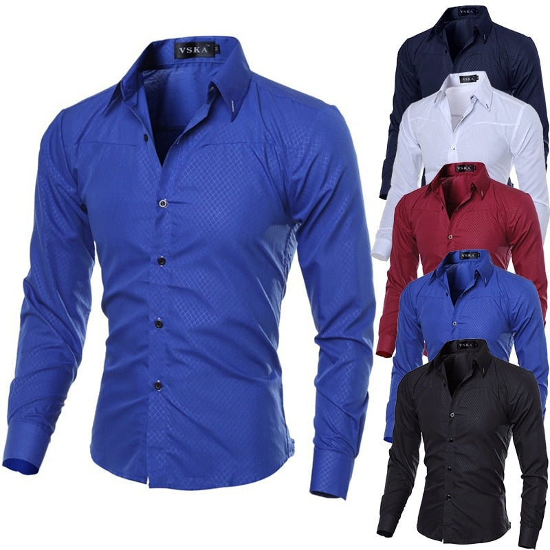 Mens Shirts Mens Dress Shirts for Men Office Business Casual japanese fashion button shirt