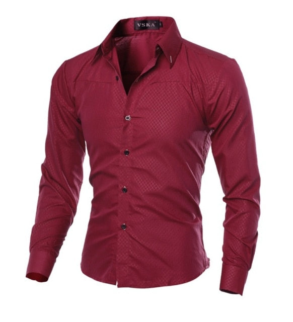 Mens Shirts Mens Dress Shirts for Men Office Business Casual japanese fashion button shirt