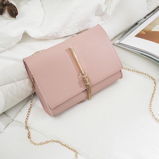 New Simple Flap Shoulder Pu Leather Bags For Wome Girls Pure Color Mini Messenger Chest Bag Crossbody Handbags Feminina
