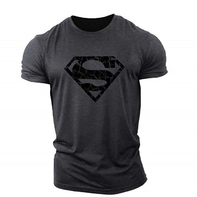 2021 Summer New Men's Fitness Short Sleeve 3d T-shirt Sports Outdoor Cartoon Hero Oversized Custom Fitted Hip Hop Tops 110-6xl