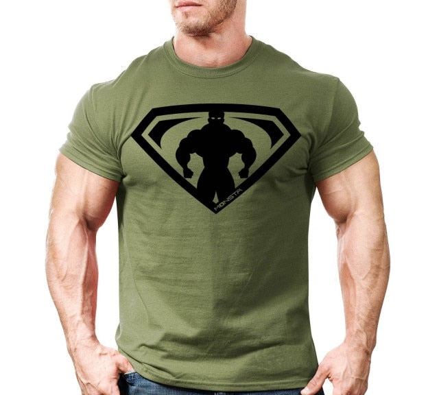 2021 Summer New Men's Fitness Short Sleeve 3d T-shirt Sports Outdoor Cartoon Hero Oversized Custom Fitted Hip Hop Tops 110-6xl