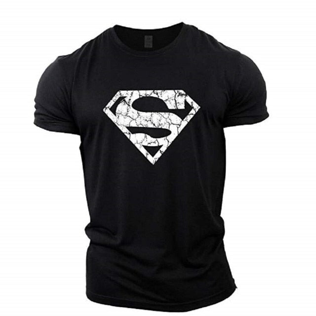 2021 Summer New Men's Fitness Short Sleeve 3d T-shirt Sports Outdoor Cartoon Hero Oversized Custom Fitted Hip Hop Tops 110-6xl