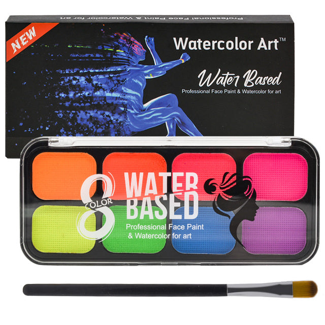 8 Colors luminiscent paint Face Body Art paints for face glow in the dark makeup KIDS MAKE UP Maquillaje wholesale