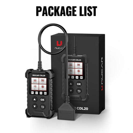 Mucar CDL20 Obd2 Scanner Diagnostic Tool Check Engine System Auto Scanner Read and Clean Code Lifetime Free Code Reader