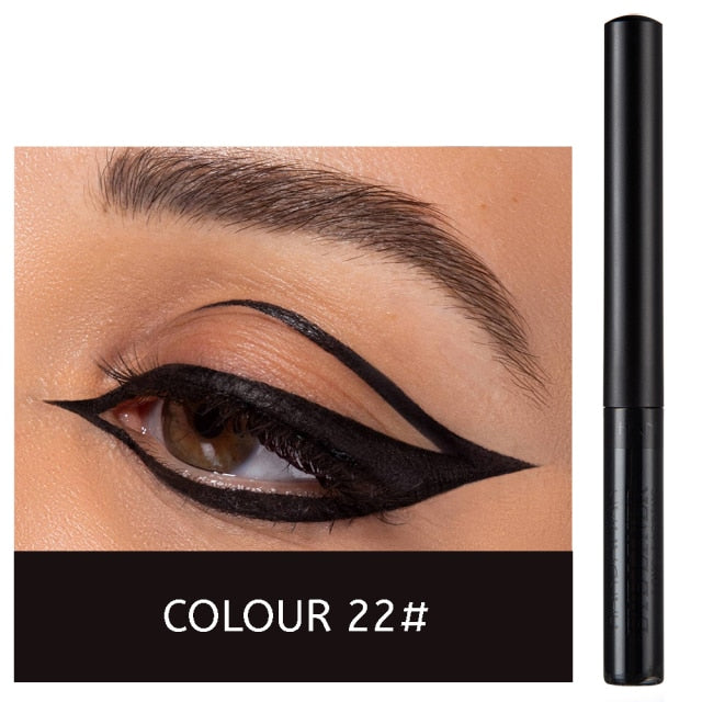 Colorful Eyeliner Pen Eyes Makeup White Pink Waterproof Liquid Color Eye Liner Pencil Make Up Cosmetics Yellow Matte Purple Pen