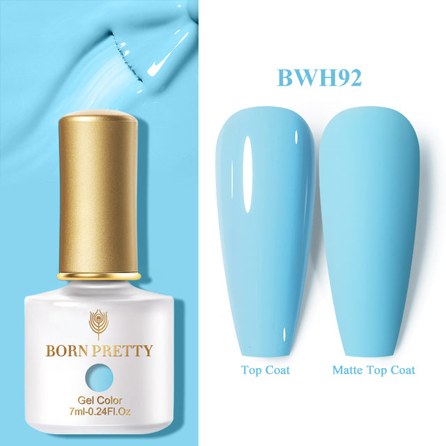 BORN PRETTY Glow-In-Dark Macaron Gel Nail Polish Summer Ice Cream Colors Luminous Nail Gel Soak Off UV LED Gel All for Manicure