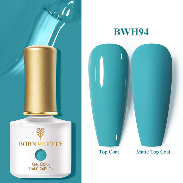 BORN PRETTY Glow-In-Dark Macaron Gel Nail Polish Summer Ice Cream Colors Luminous Nail Gel Soak Off UV LED Gel All for Manicure