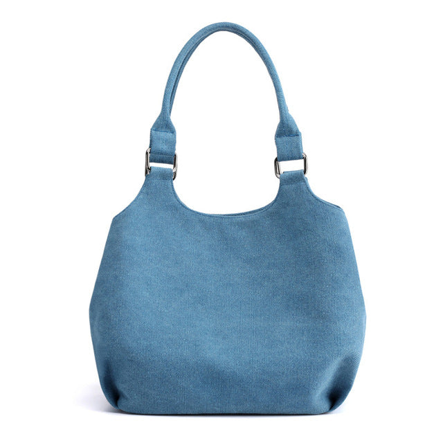 2020 Autumn and winter models canvas bag women's shoulder large capacity beach bag canvas shoulder bag cosmetic bag outdoor wome