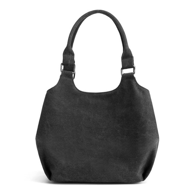 2020 Autumn and winter models canvas bag women's shoulder large capacity beach bag canvas shoulder bag cosmetic bag outdoor wome