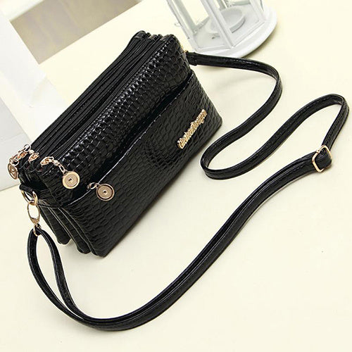 Wome PU Leather Shoulder Bag Designer Crossbody Bag Purse Vintage Female Messenger Bags with Multi Pocket Handbags