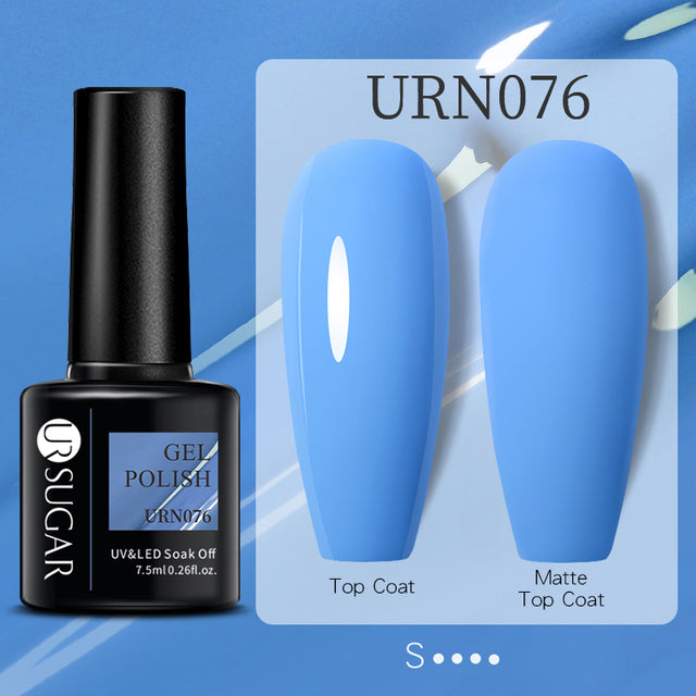UR SUGAR 7.5ml Fluorescent Neon Glow-in-dark Gel Nail Polish Semi Perma Luminous UV Led Gel Varnish Manicure For Nails DIY