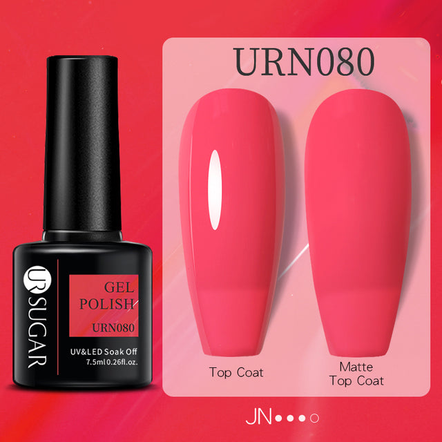 UR SUGAR 7.5ml Fluorescent Neon Glow-in-dark Gel Nail Polish Semi Perma Luminous UV Led Gel Varnish Manicure For Nails DIY