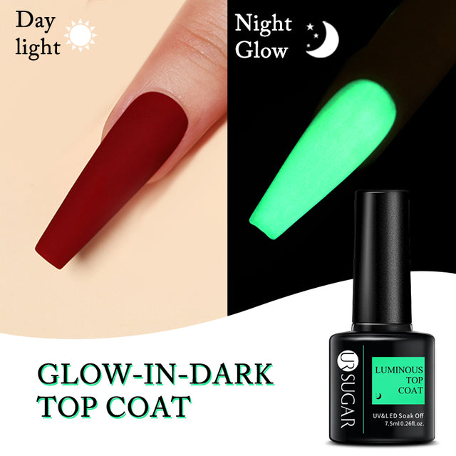 UR SUGAR 7.5ml Fluorescent Neon Glow-in-dark Gel Nail Polish Semi Perma Luminous UV Led Gel Varnish Manicure For Nails DIY