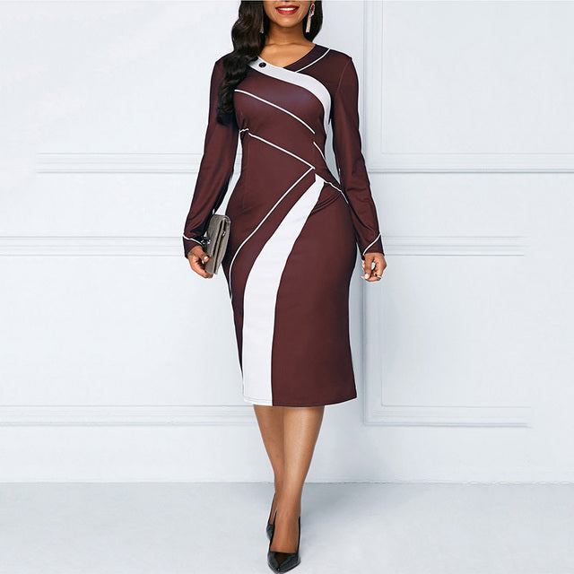 Female Clothing 2022 New Party Full Dress Sexy V-Neck Striped Printing Slit Lacing Sleeveless Slim Pullover Summer Midi Dresses
