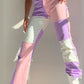 New Woman Patchwork Jeans Fashion High Waist Hip Hop Straight Jeans Ladies Trousers 2021 Female Street Costumes