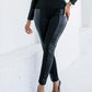 Women Fashion Casual Pu Pants Women Trousers Pencil Pants Faux Leather Zipper Design High Waist PU Leather Pants