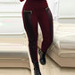 Women Fashion Casual Pu Pants Women Trousers Pencil Pants Faux Leather Zipper Design High Waist PU Leather Pants