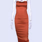 Dulzura neon satin lace up 2021 summer women bodycon long midi dress sleeveless backless elegant party outfits sexy club clothes