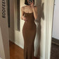 BOOFEENAA Strap Backless Long Maxi Dresses Party Club Vacation Outfits for Women Sexy Casual Summer Dress 2022 Wholesale C85CZ24