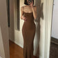 BOOFEENAA Strap Backless Long Maxi Dresses Party Club Vacation Outfits for Women Sexy Casual Summer Dress 2022 Wholesale C85CZ24
