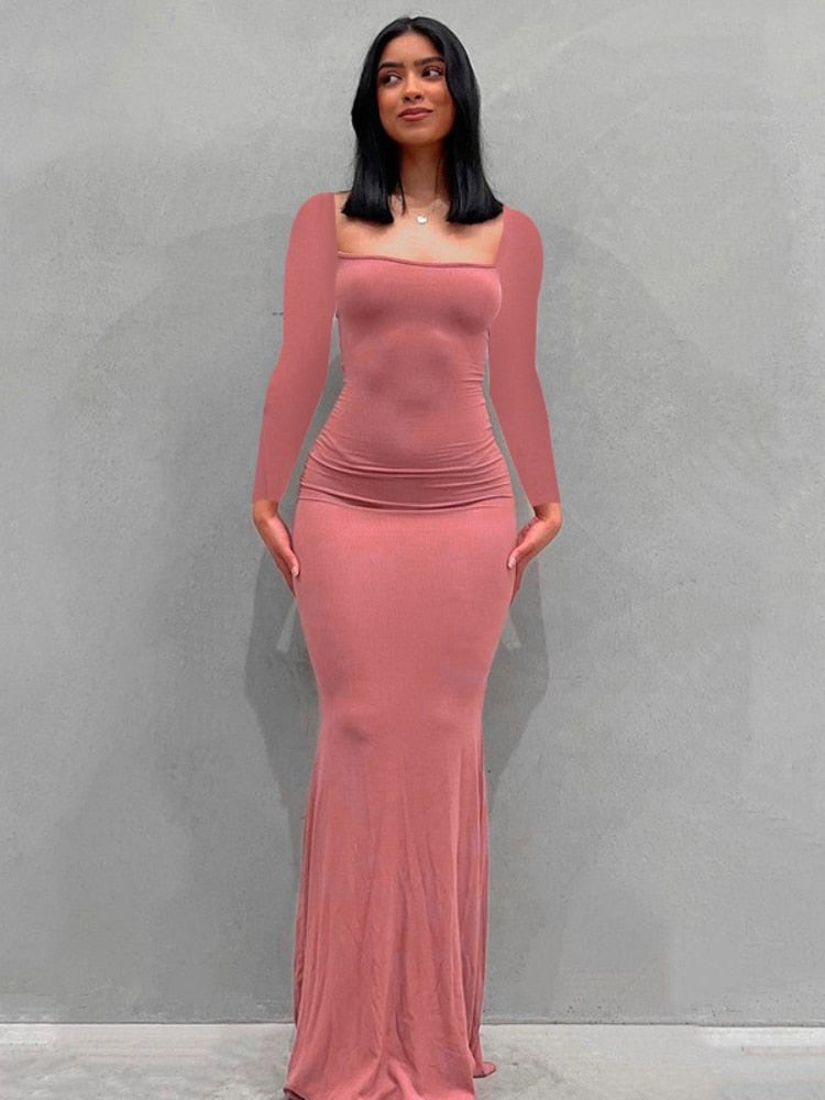 BOOFEENAA Strap Backless Long Maxi Dresses Party Club Vacation Outfits for Women Sexy Casual Summer Dress 2022 Wholesale C85CZ24