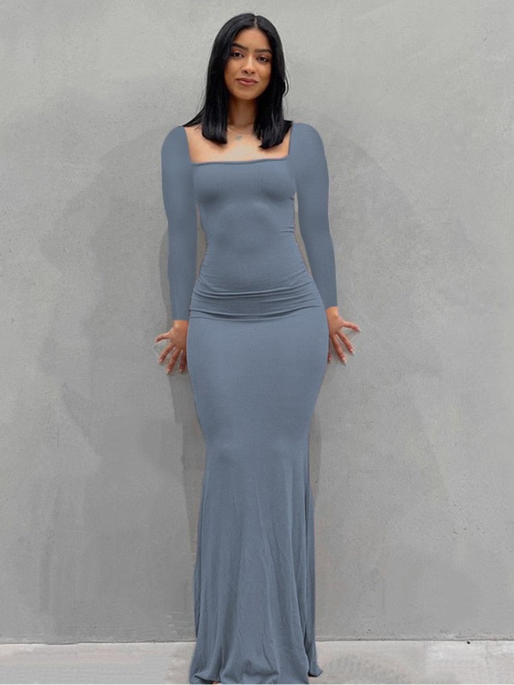 BOOFEENAA Strap Backless Long Maxi Dresses Party Club Vacation Outfits for Women Sexy Casual Summer Dress 2022 Wholesale C85CZ24