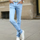 7 Color Men Stretch Skinny Jeans Fashion Casual Slim Fit Denim Trousers Male Gray Black Khaki White Pants Brand