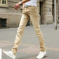 7 Color Men Stretch Skinny Jeans Fashion Casual Slim Fit Denim Trousers Male Gray Black Khaki White Pants Brand