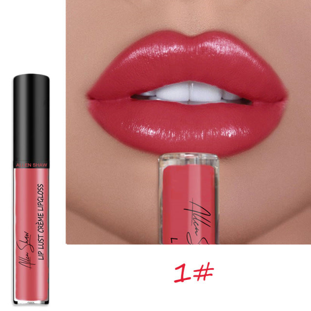 Nude Creamy Semi Matte Lipgloss Waterproof Long Lasting Moist Lip Gloss Plumper Liquid Lipstick Lips Tattoo Makeup rouge a levre