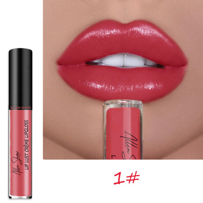 Nude Creamy Semi Matte Lipgloss Waterproof Long Lasting Moist Lip Gloss Plumper Liquid Lipstick Lips Tattoo Makeup rouge a levre