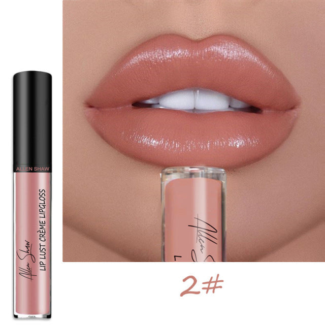 Nude Creamy Semi Matte Lipgloss Waterproof Long Lasting Moist Lip Gloss Plumper Liquid Lipstick Lips Tattoo Makeup rouge a levre