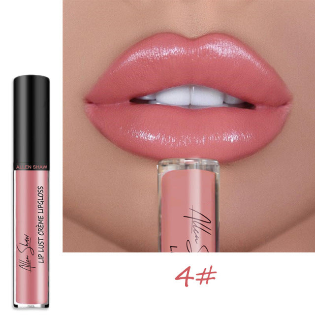 Nude Creamy Semi Matte Lipgloss Waterproof Long Lasting Moist Lip Gloss Plumper Liquid Lipstick Lips Tattoo Makeup rouge a levre