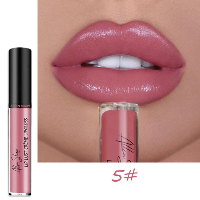 Nude Creamy Semi Matte Lipgloss Waterproof Long Lasting Moist Lip Gloss Plumper Liquid Lipstick Lips Tattoo Makeup rouge a levre