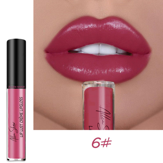 Nude Creamy Semi Matte Lipgloss Waterproof Long Lasting Moist Lip Gloss Plumper Liquid Lipstick Lips Tattoo Makeup rouge a levre