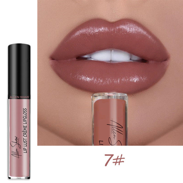 Nude Creamy Semi Matte Lipgloss Waterproof Long Lasting Moist Lip Gloss Plumper Liquid Lipstick Lips Tattoo Makeup rouge a levre