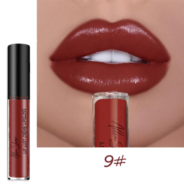 Nude Creamy Semi Matte Lipgloss Waterproof Long Lasting Moist Lip Gloss Plumper Liquid Lipstick Lips Tattoo Makeup rouge a levre