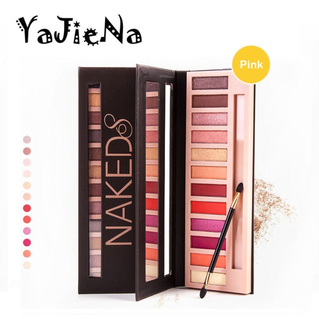 Branded Cosmetic Makeup Glitter Shimmer Matte Eye Shadow Palette Make Up 12 Colors Eyeshadow Palette Nudes Matte Women gift