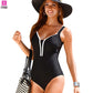 Sexy One Piece Swimsuit Women Solid Color Backless Swimwear Bathing Suit Monokini Push Up Padded Bra Bikini